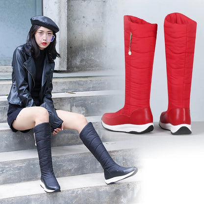 Bottes de neige montantes femme doublées