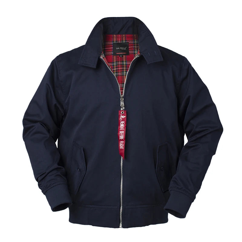 Veste Bomber Rétro Homme DAFEILI | Style Européen Classique | Coupe-Vent Vintage Streetwear - BLACKBEARD OUTDOOR INDUSTRIES