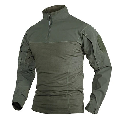 Chemise Tactique Manches Longues 1/4 Zip Ripstop TACVASEN – Outdoor Randonnée