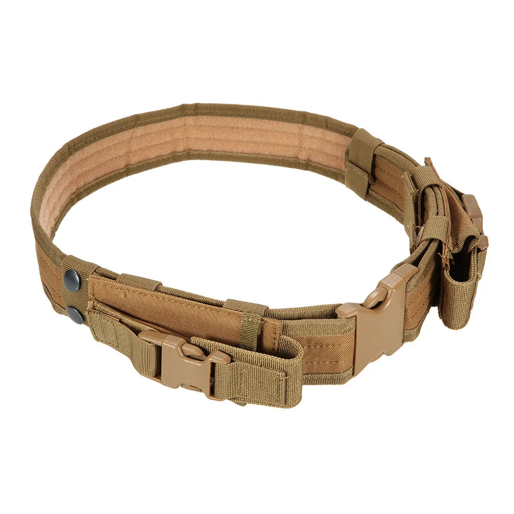 Ceinture Tactique de Combat avec Pochette pour Chargeur – Ceinture de Sécurité à Libération Rapide pour Entraînement Airsoft et Chasse BLACKBEARD OUTDOOR INDUSTRIES