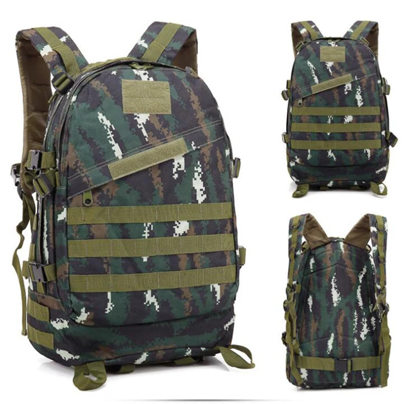 Sac à Dos Tactique 3D MOLLE 40L – Oxford 600D, Camouflage, Randonnée & Survie