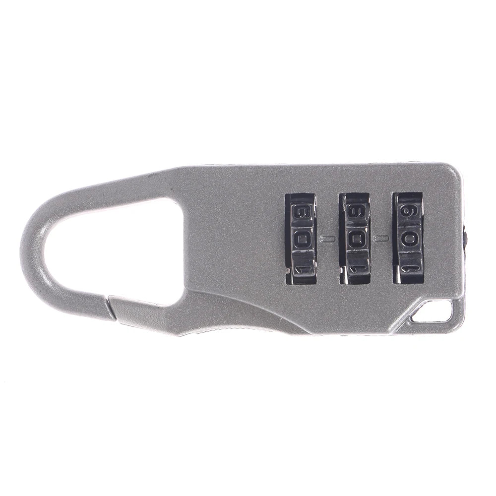 Mini Cadenas de Voyage en Alliage d'Aluminium – Cadenas à 3 Chiffres Réinitialisables, Code de Sécurité pour Valise, Sac et Accessoires - BLACKBEARD OUTDOOR INDUSTRIES
