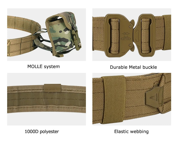 Ceinturon de Combat YAKEDA MOLLE avec Poches 8 en 1 Ma boutique
