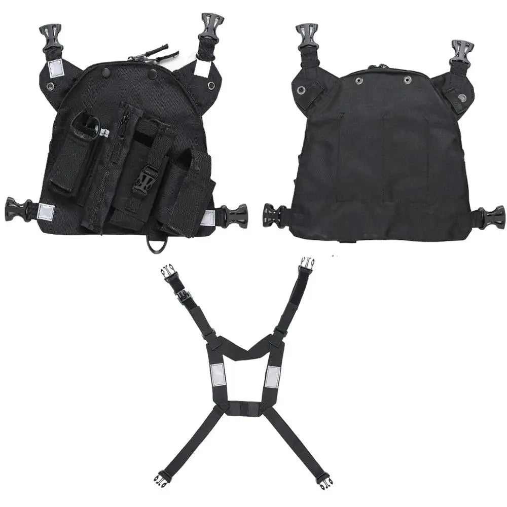 Holster Poitrine Tactique Radio Baofeng – Compatible UV-5R UV-9R UV-10R UV-S9 | 8 Modèles - BLACKBEARD OUTDOOR INDUSTRIES