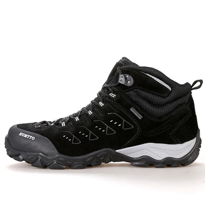 Chaussures Randonnée Imperméables HUMTTO Unisexe – Cuir Véritable Montantes Trekking