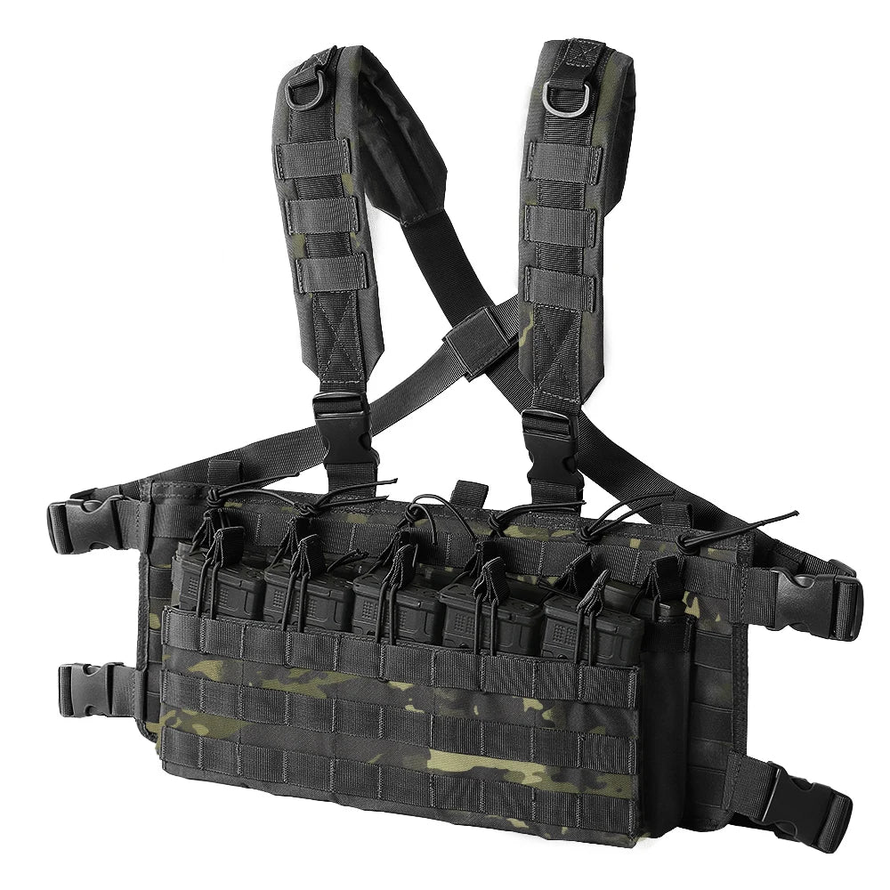 Chest rig MOLLE tactique ajustable