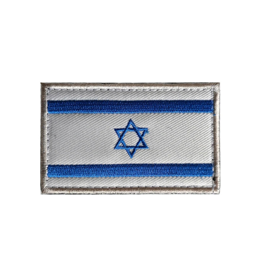 Patch Drapeau Brodé 3D Moyen-Orient & Asie du Sud – Velcro Hook & Loop, 8x5 cm, 25 Pays - BLACKBEARD OUTDOOR INDUSTRIES