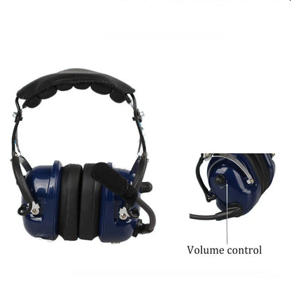 Casque Antibruit Professionnel 3 Boutons PTT + VOX – Compatible Kenwood 2 Broches, Baofeng, TYT