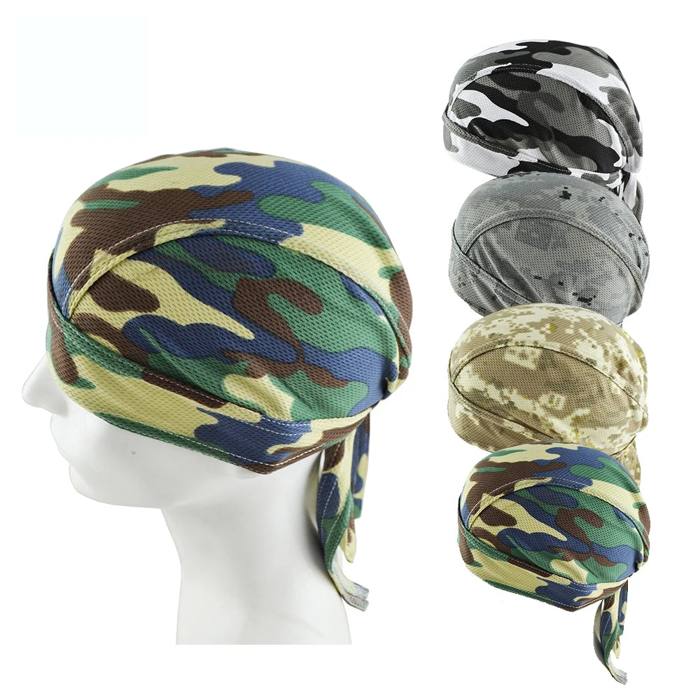 Bonnet Cyclisme Militaire Camouflage Mesh – Cagoule Respirante Unisexe – Casquette Crâne Été Outdoor