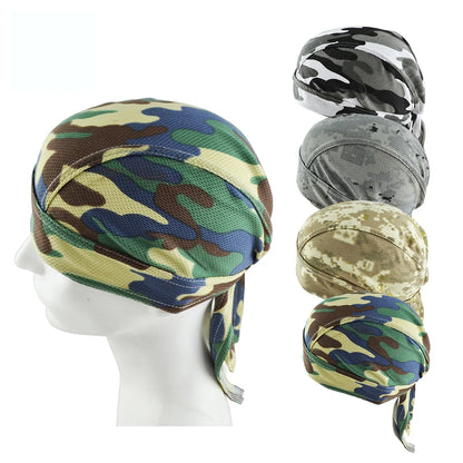Bonnet Cyclisme Militaire Camouflage Mesh – Cagoule Respirante Unisexe – Casquette Crâne Été Outdoor