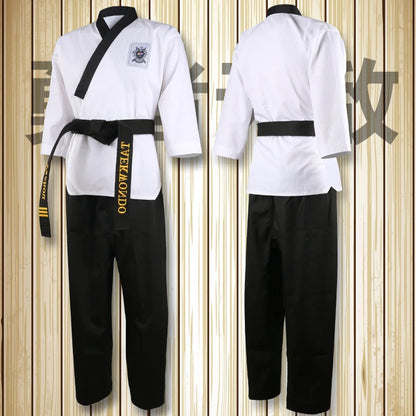 Dobok Taekwondo WTF – Uniforme Complet Veste + Pantalon – Poomsae / Dan – Enfant & Adulte - BLACKBEARD OUTDOOR INDUSTRIES