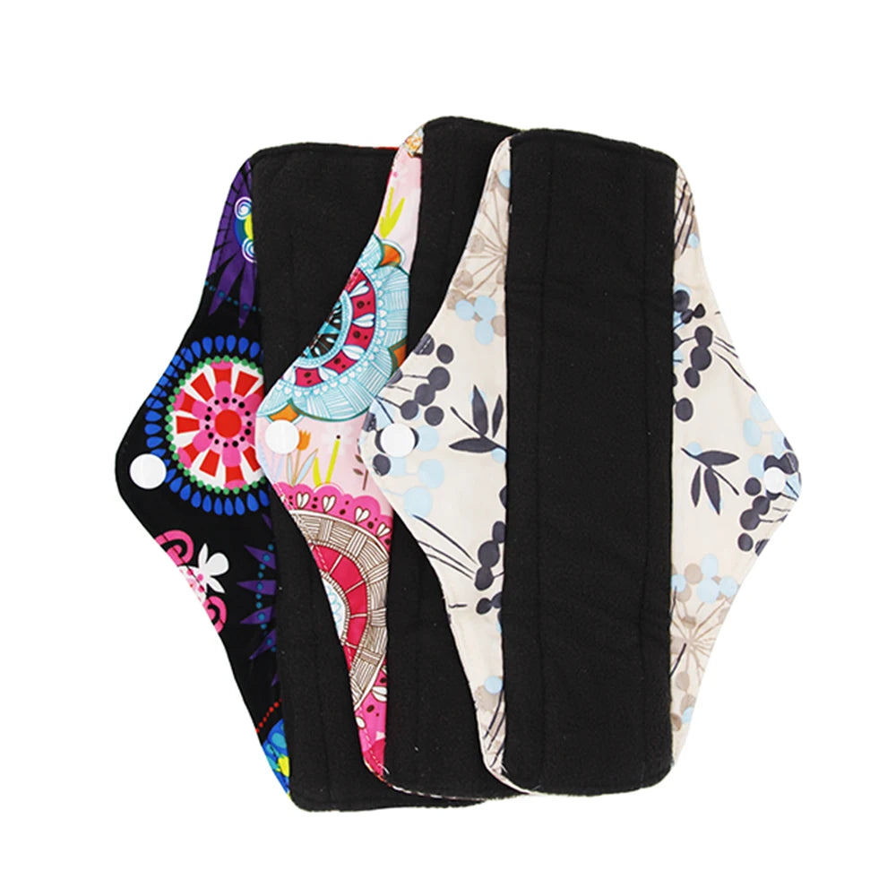 VEJYO – Lot de 5 Serviettes Hygiéniques Lavables en Charbon de Bambou Réutilisables Ma boutique