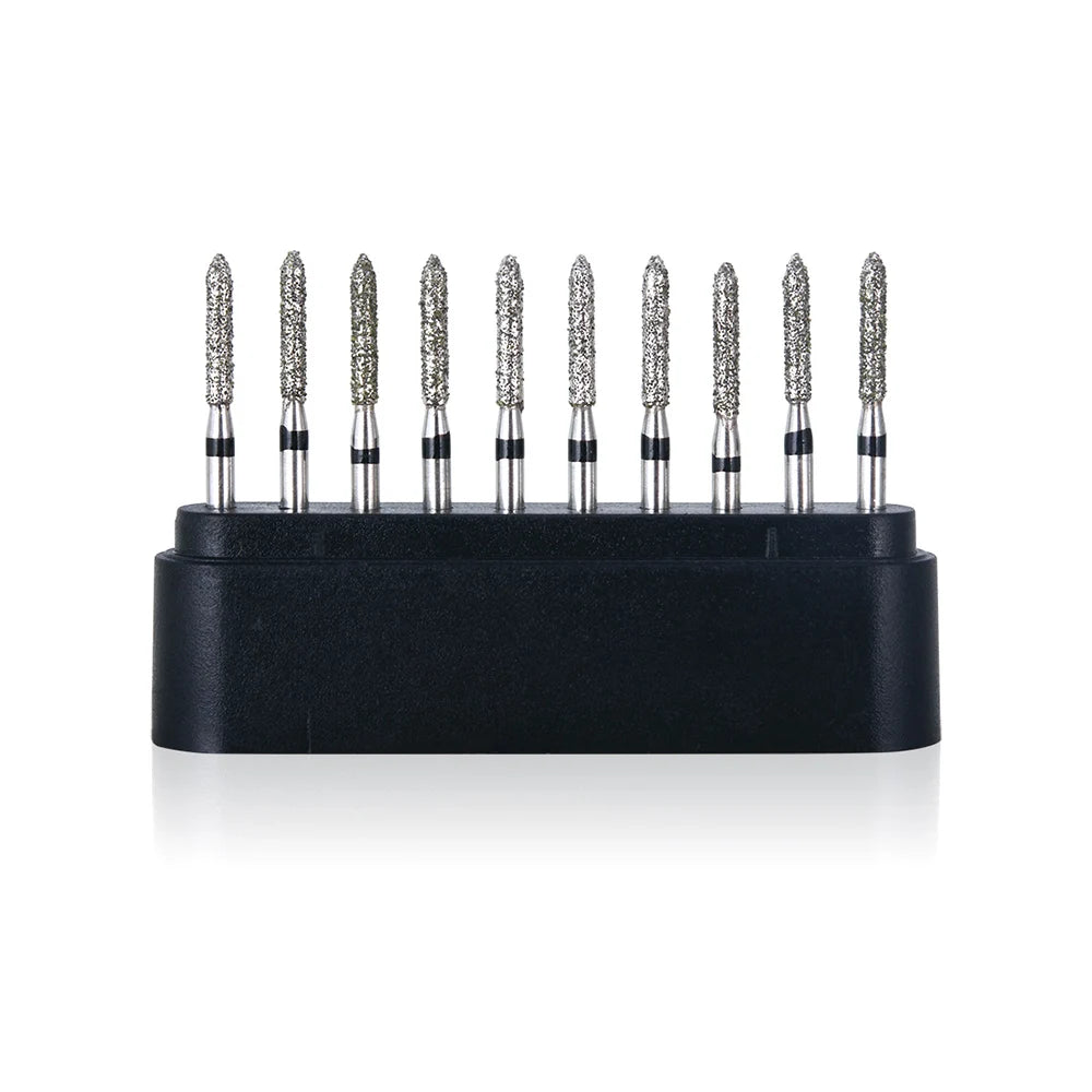 AZDENT Lot de 10 Fraises Dentaires Diamantées Ball Round Type FG 1.6mm – 25mm pour Turbine Haute Vitesse Ma boutique