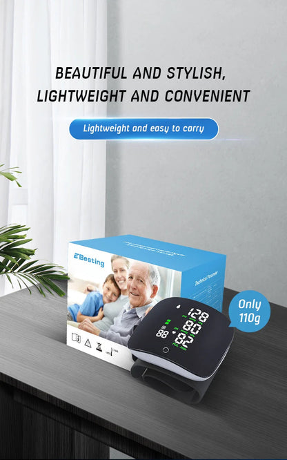 Smart Touch Écran LCD Tactile Rechargeable avec Voix – Moniteur de Tension Artérielle au Poignet Ma boutique