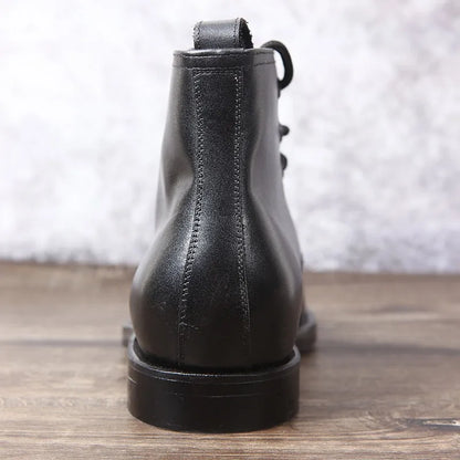 Boots Militaires Cuir Pleine Fleur Homme LASIBODELA