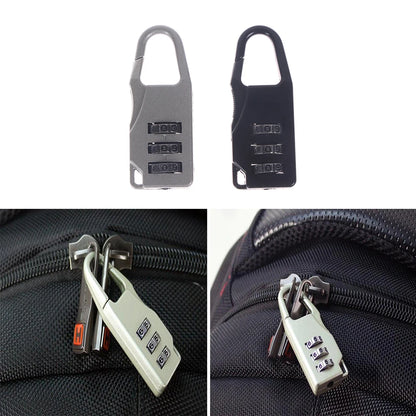 Mini Cadenas de Voyage en Alliage d'Aluminium – Cadenas à 3 Chiffres Réinitialisables, Code de Sécurité pour Valise, Sac et Accessoires - BLACKBEARD OUTDOOR INDUSTRIES