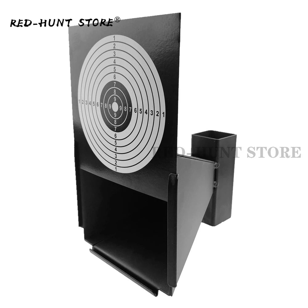 CIBLE MURALE ACIER  AVEC PIÈGE À BALLES – DESIGN EN CONE, 5 TYPES DE PAPIERS INCLUS Ma boutique
