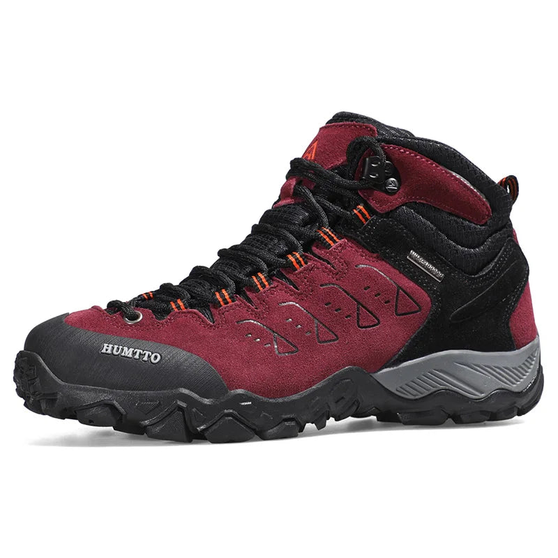 Chaussures Randonnée Imperméables HUMTTO Unisexe – Cuir Véritable Montantes Trekking