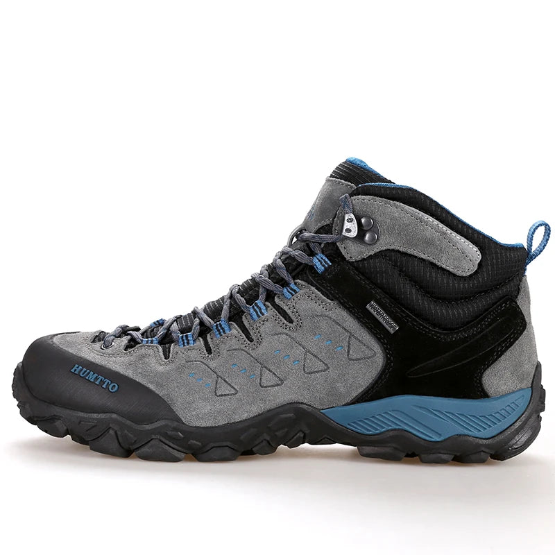 Chaussures Randonnée Imperméables HUMTTO Unisexe – Cuir Véritable Montantes Trekking