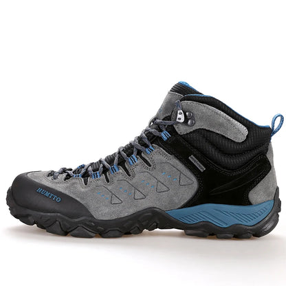 Chaussures Randonnée Imperméables HUMTTO Unisexe – Cuir Véritable Montantes Trekking