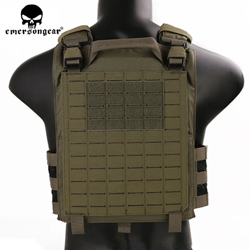 Porte Plaque EmersonGear 420 - Gilet Tactique Laser-Cut, Libération Rapide, Léger, MOLLE LCS pour Chasse - BLACKBEARD OUTDOOR INDUSTRIES