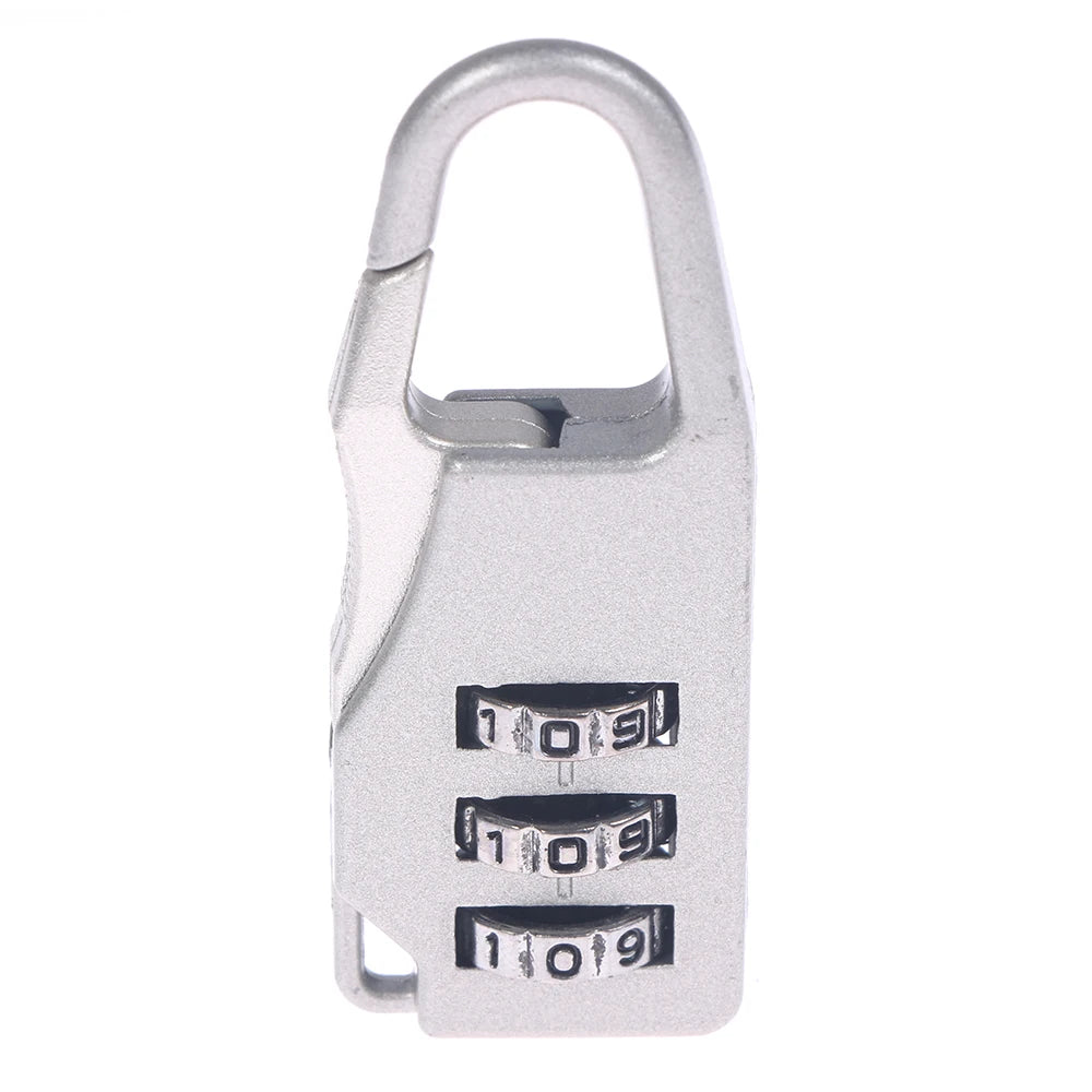 Mini Cadenas de Voyage en Alliage d'Aluminium – Cadenas à 3 Chiffres Réinitialisables, Code de Sécurité pour Valise, Sac et Accessoires - BLACKBEARD OUTDOOR INDUSTRIES