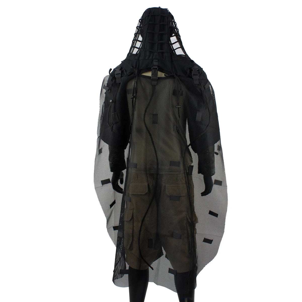 Combinaison Ghillie Tactique ROCOTACTICAL – Cagoule Viper 3D, Bandes Feuillages, Sniper Chasse Airsoft