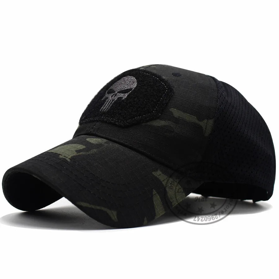 Casquette Tactique LIBERWOOD Skull Operator – Style SWAT, Forces Spéciales, Airsoft & Outdoor - BLACKBEARD OUTDOOR INDUSTRIES