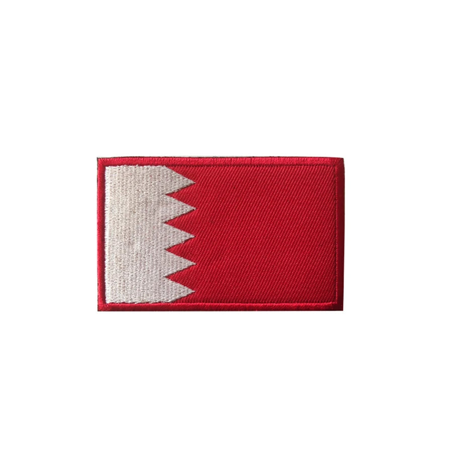 Patch Drapeau Brodé 3D Moyen-Orient & Asie du Sud – Velcro Hook & Loop, 8x5 cm, 25 Pays - BLACKBEARD OUTDOOR INDUSTRIES