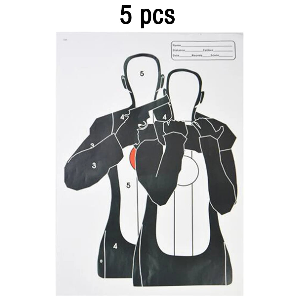 Cibles de tir en papier 45 × 32 cm – Lot de 5