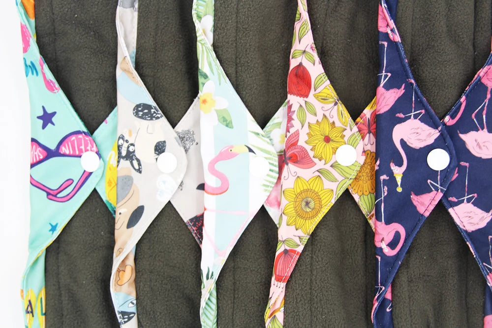 VEJYO – Lot de 5 Serviettes Hygiéniques Lavables en Charbon de Bambou Réutilisables Ma boutique