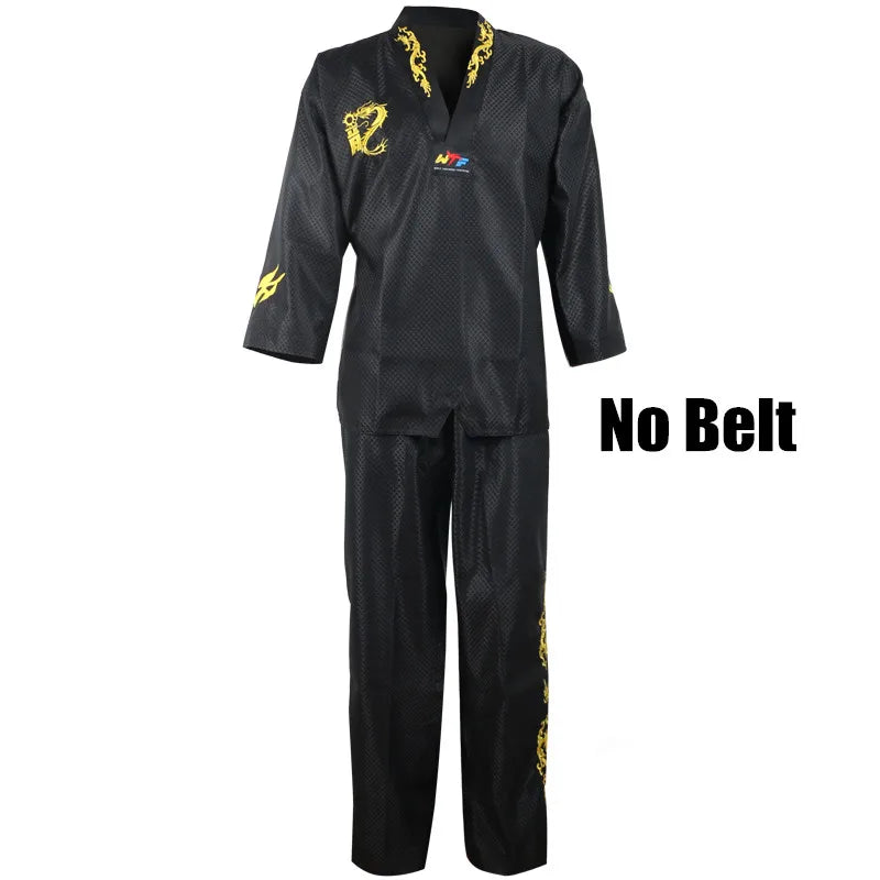 Dobok Taekwondo WTF – Uniforme Complet Veste + Pantalon – Poomsae / Dan – Enfant & Adulte - BLACKBEARD OUTDOOR INDUSTRIES