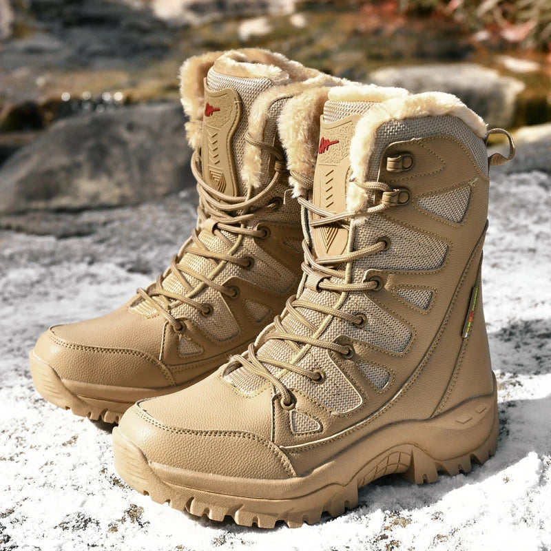 Bottes d'Hiver Femme Moipheng - Super Chaleur, Taille Plus, Chaussures à Plateforme, Bottes Moto à mi-mollet avec Doublure en Fourrure - Zapatos Para Mujer - BLACKBEARD OUTDOOR INDUSTRIES