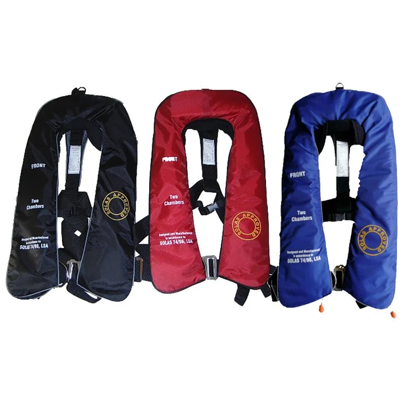 Gilet de Sauvetage Gonflable Automatique Adulte – Double Airbag 150N / 275N Certifié