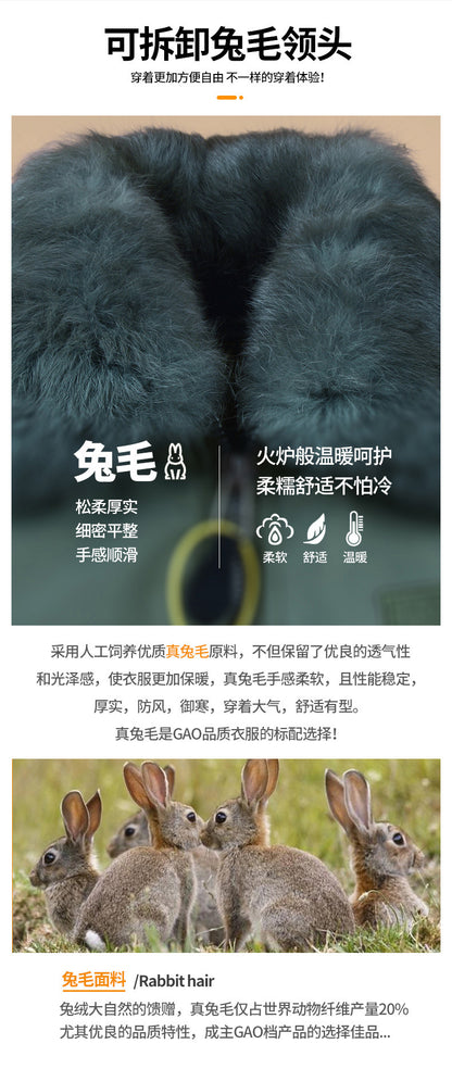 Veste Hiver Épaissie Homme | Style Pilote avec Col en Fourrure | Veste Parker Cargo Tactique - BLACKBEARD OUTDOOR INDUSTRIES