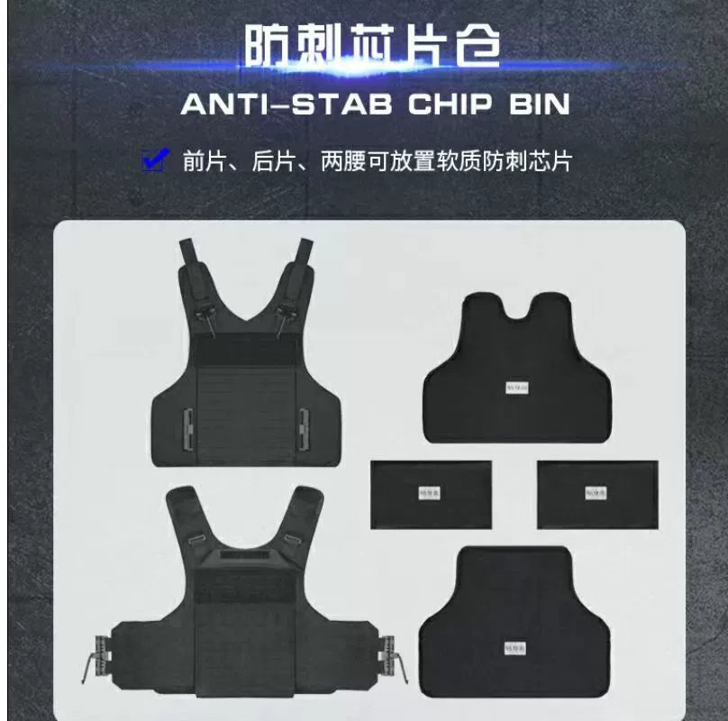 Gilet Tactique Noir à Libération Rapide MOLLE Lasercut – Gilet de Protection Anti-Coupure, pour Entraînement et Missions BLACKBEARD OUTDOOR INDUSTRIES