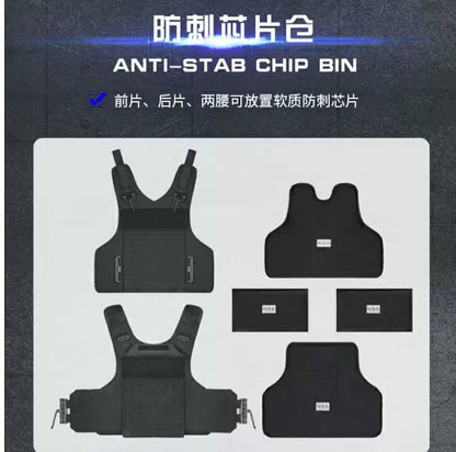 Gilet Tactique Noir à Libération Rapide MOLLE Lasercut – Gilet de Protection Anti-Coupure, pour Entraînement et Missions BLACKBEARD OUTDOOR INDUSTRIES