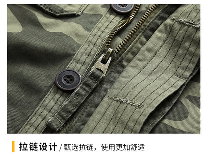Veste Militaire vintage Camouflage Homme – Décontractée & Résistante | Printemps & Automne - BLACKBEARD OUTDOOR INDUSTRIES