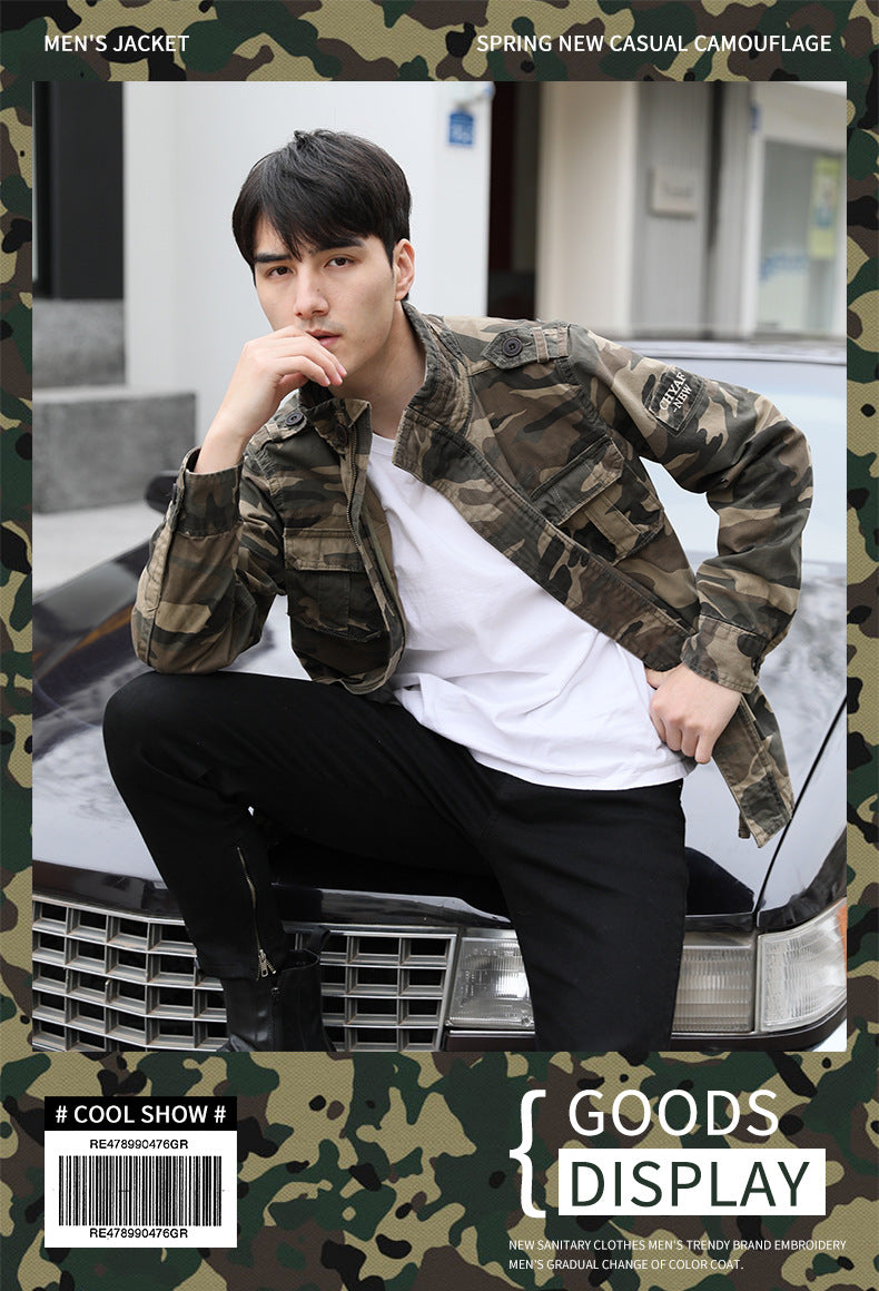 Veste Militaire vintage Camouflage Homme – Décontractée & Résistante | Printemps & Automne - BLACKBEARD OUTDOOR INDUSTRIES