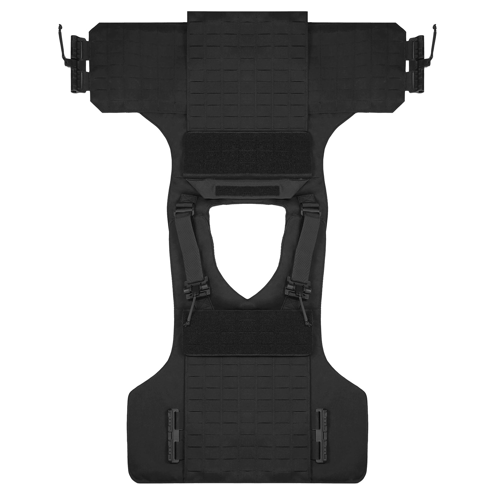 Gilet Tactique Noir à Libération Rapide MOLLE Lasercut – Gilet de Protection Anti-Coupure, pour Entraînement et Missions BLACKBEARD OUTDOOR INDUSTRIES