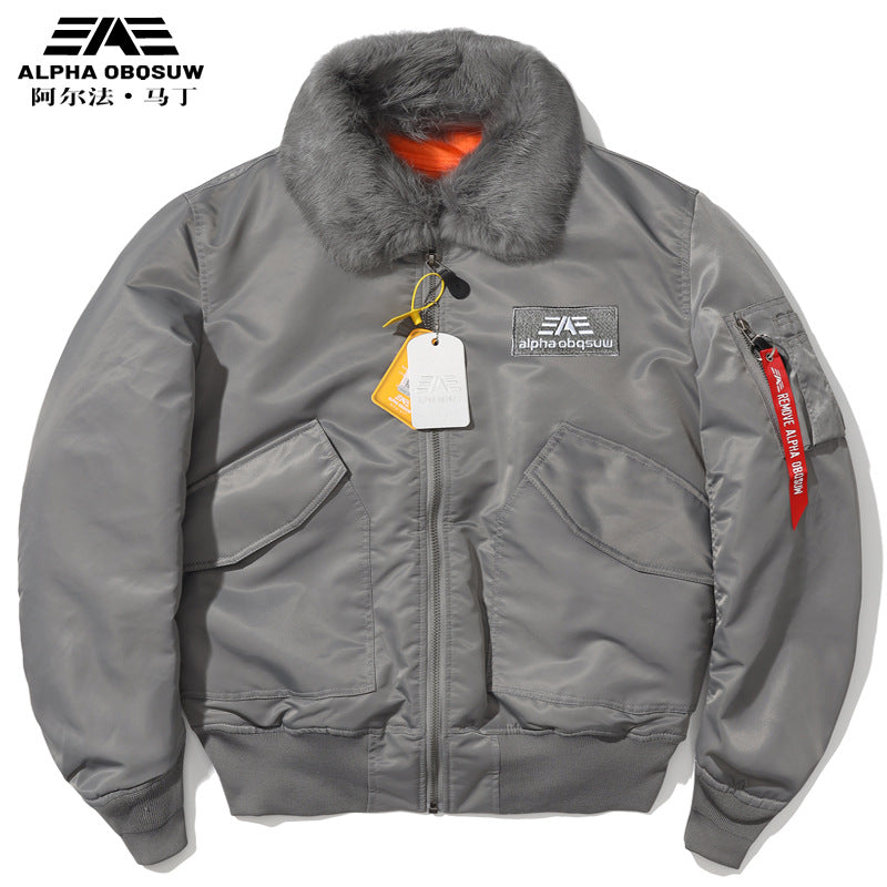 Veste Hiver Épaissie Homme | Style Pilote avec Col en Fourrure | Veste Parker Cargo Tactique - BLACKBEARD OUTDOOR INDUSTRIES
