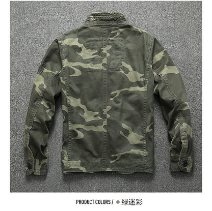 Veste Militaire vintage Camouflage Homme – Décontractée & Résistante | Printemps & Automne - BLACKBEARD OUTDOOR INDUSTRIES