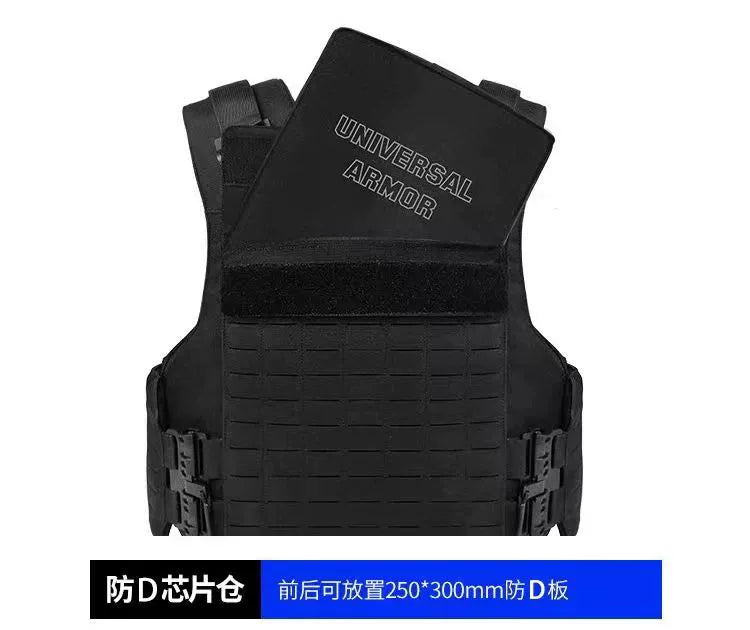 Gilet Tactique Noir à Libération Rapide MOLLE Lasercut – Gilet de Protection Anti-Coupure, pour Entraînement et Missions BLACKBEARD OUTDOOR INDUSTRIES