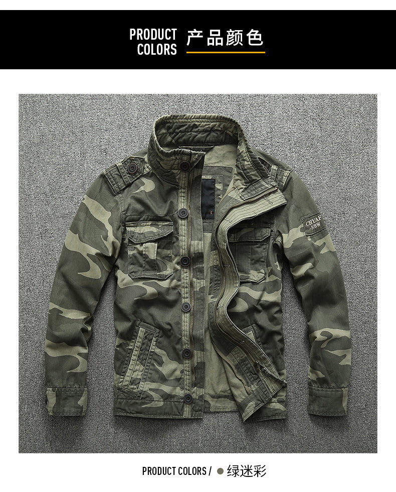 Veste Militaire vintage Camouflage Homme – Décontractée & Résistante | Printemps & Automne - BLACKBEARD OUTDOOR INDUSTRIES