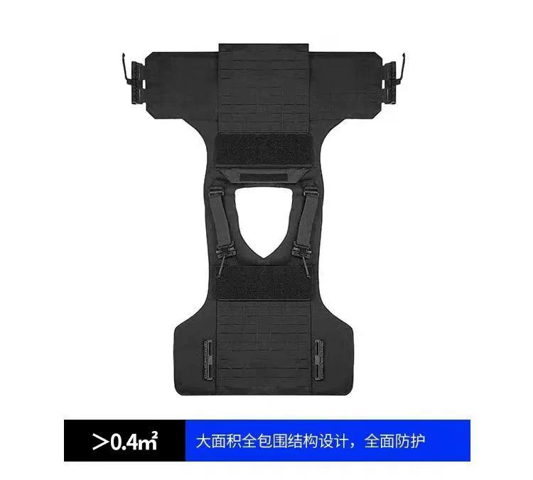 Gilet Tactique Noir à Libération Rapide MOLLE Lasercut – Gilet de Protection Anti-Coupure, pour Entraînement et Missions BLACKBEARD OUTDOOR INDUSTRIES