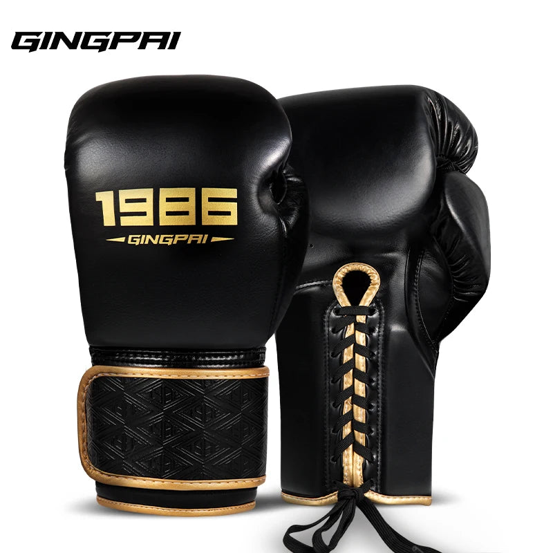 Gants de Boxe Professionnels Adulte Cuir PU – Sanda, Muay Thai, MMA, Sparring | 8 à 14 oz | Homme & Femme | 4 Coloris - BLACKBEARD OUTDOOR INDUSTRIES