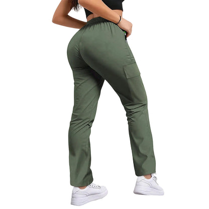 Pantalon Cargo Femme Taille Haute – Multi-Poches, Coupe Droite, Style Safari - BLACKBEARD OUTDOOR INDUSTRIES