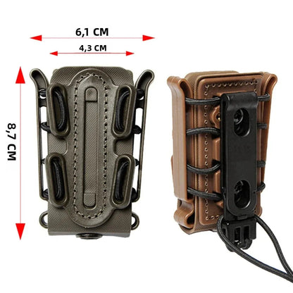 Poche à Chargeur Tactique Molle pour Magasin de Pistolet 9mm avec Clip de Ceinture (Compatible G17, G19, M9, P226) BLACKBEARD OUTDOOR INDUSTRIES
