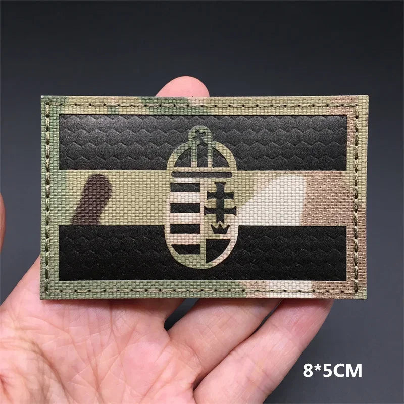 Patches Drapeaux Nationaux 3D Multicam – Réfléchissant IR, Découpe Laser, Hook & Loop | Tactique, Airsoft, DIY | 45+ Pays - BLACKBEARD OUTDOOR INDUSTRIES