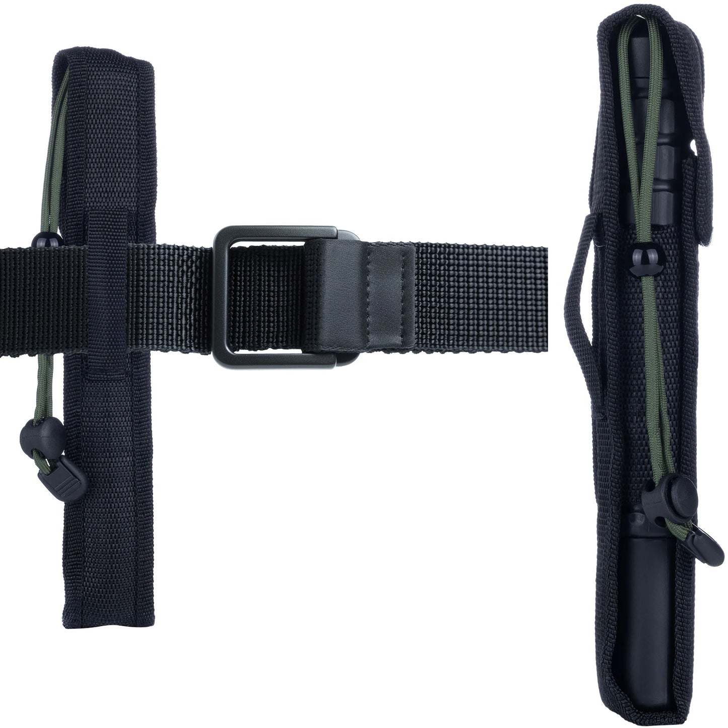 Bâton de Défense Télescopique 555 mm (BTLD) – Chrome Noir + Holster - BLACKBEARD OUTDOOR INDUSTRIES